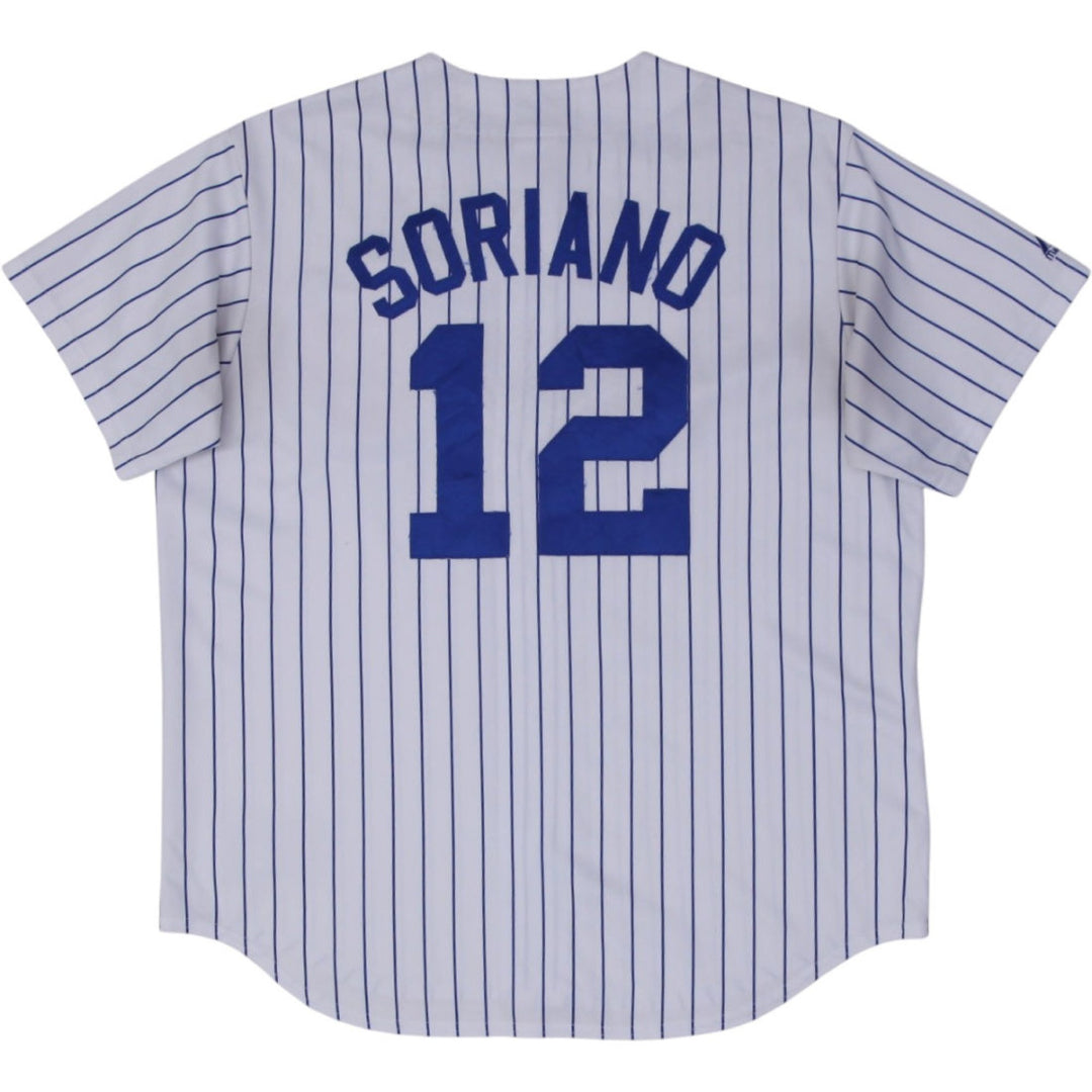 Vintage Majestic Chicago Cubs Pinstripe Baseball Jersey