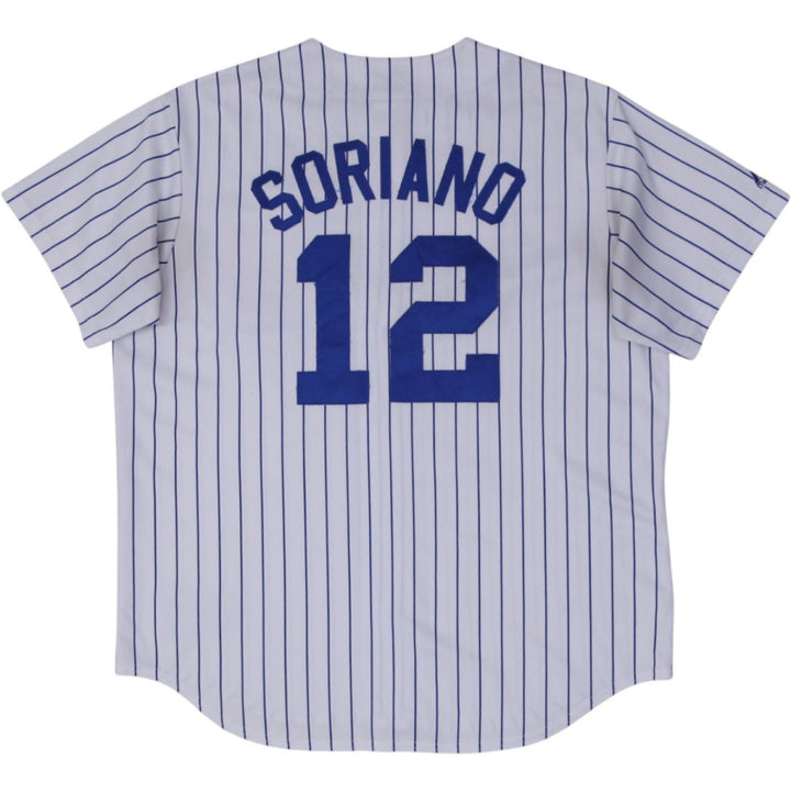 Vintage Majestic Chicago Cubs Pinstripe Baseball Jersey