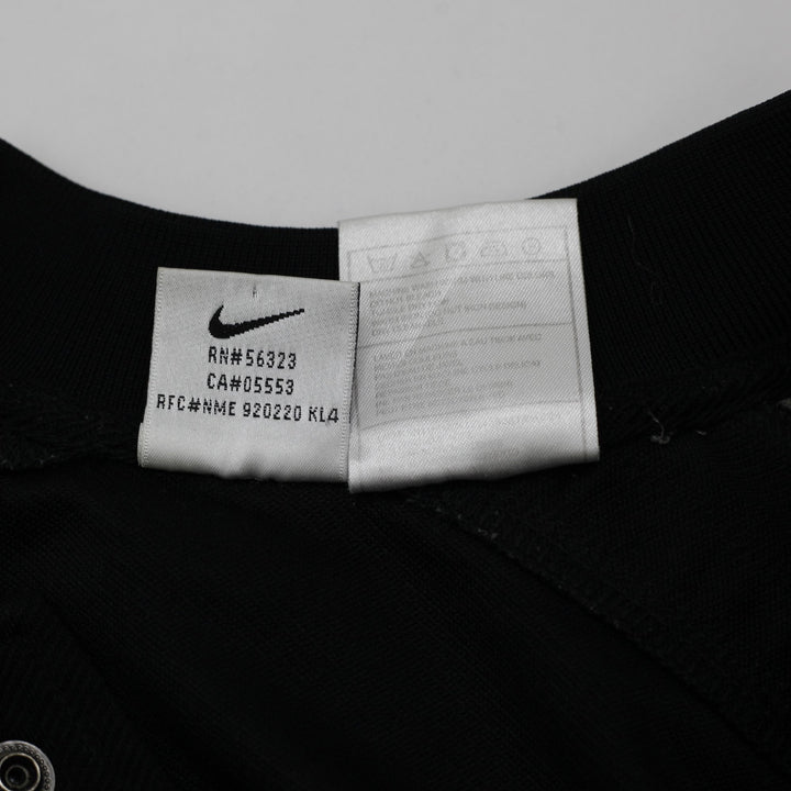 Vintage Mens Nike Full Button Warm Up Baseball Jersey Black Grey Size S