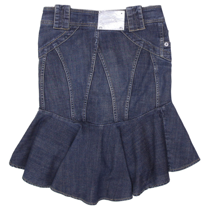 Y2K Ladies Ruffle Denim Skirt