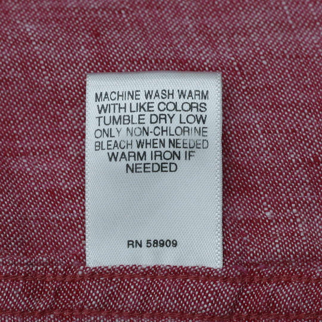 Mens Baird McNutt Murano Shirt Red Linen Short Sleeve Casual