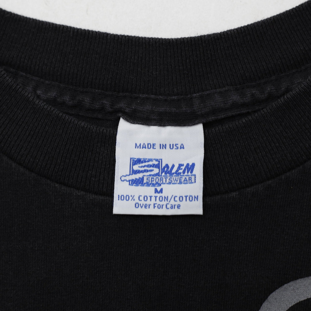 Vintage 1993 Chicago Bulls Salem Three Peat World Champions T-Shirt Made in USA | Migration_T-Shirts - Back V | Fashion Rerun
