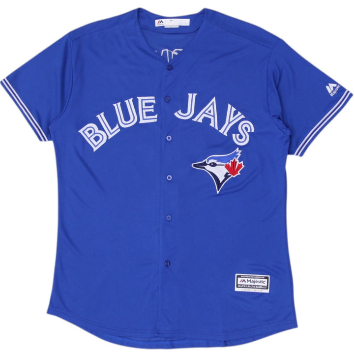Mens Majestic Blue Jays Baseball Jersey Cool Base Blue Team Logo XL | Migration_Jerseys | Fashion Rerun