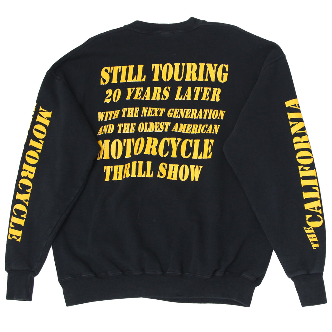 Vintage Jerzees Wall of Death The California Hell Riders Sweatshirt