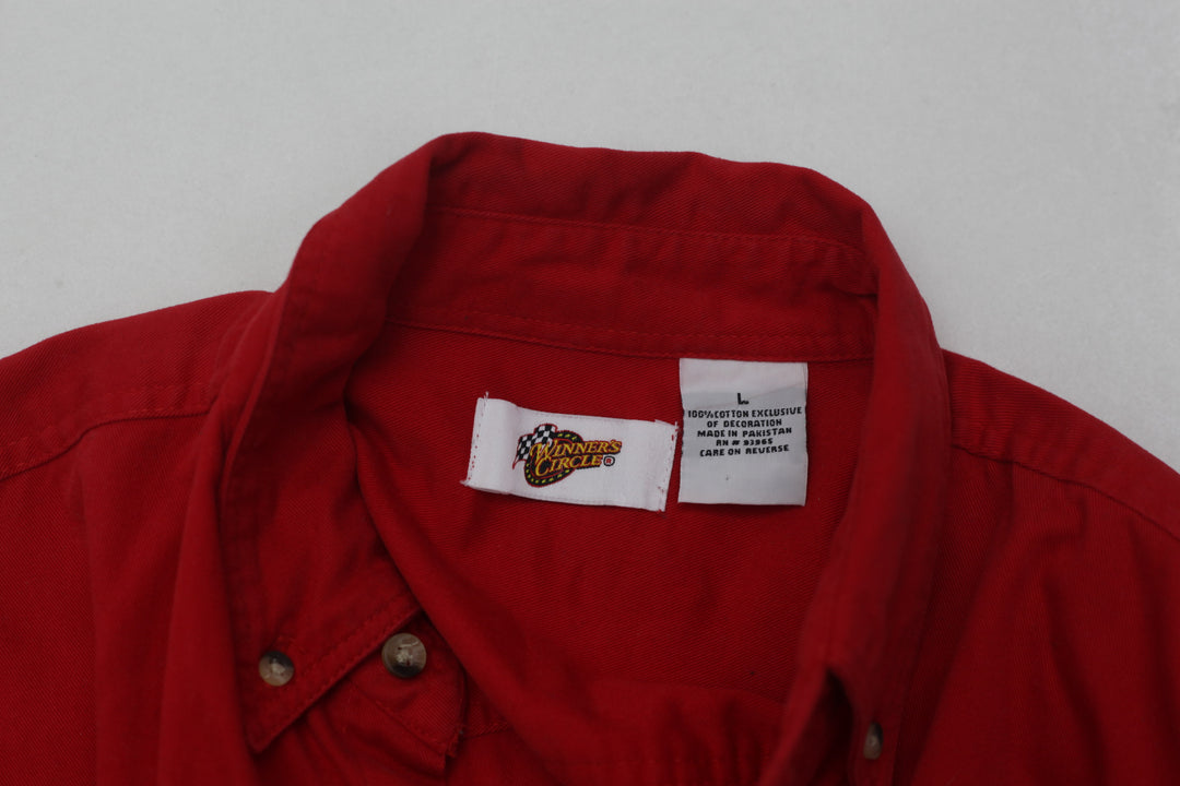 Mens Winner Circle Short Sleeve Red Shirt