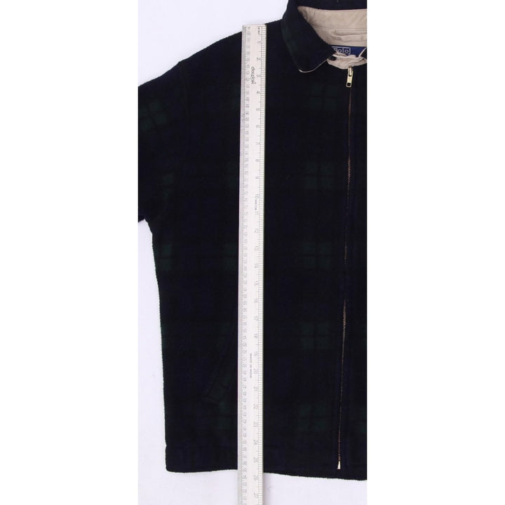 Vintage Polo By Ralph Lauren Plaid Fleece Harrington Zipper Jacket S | Migration_Fleece RL Collection - Alter | Fashion Rerun