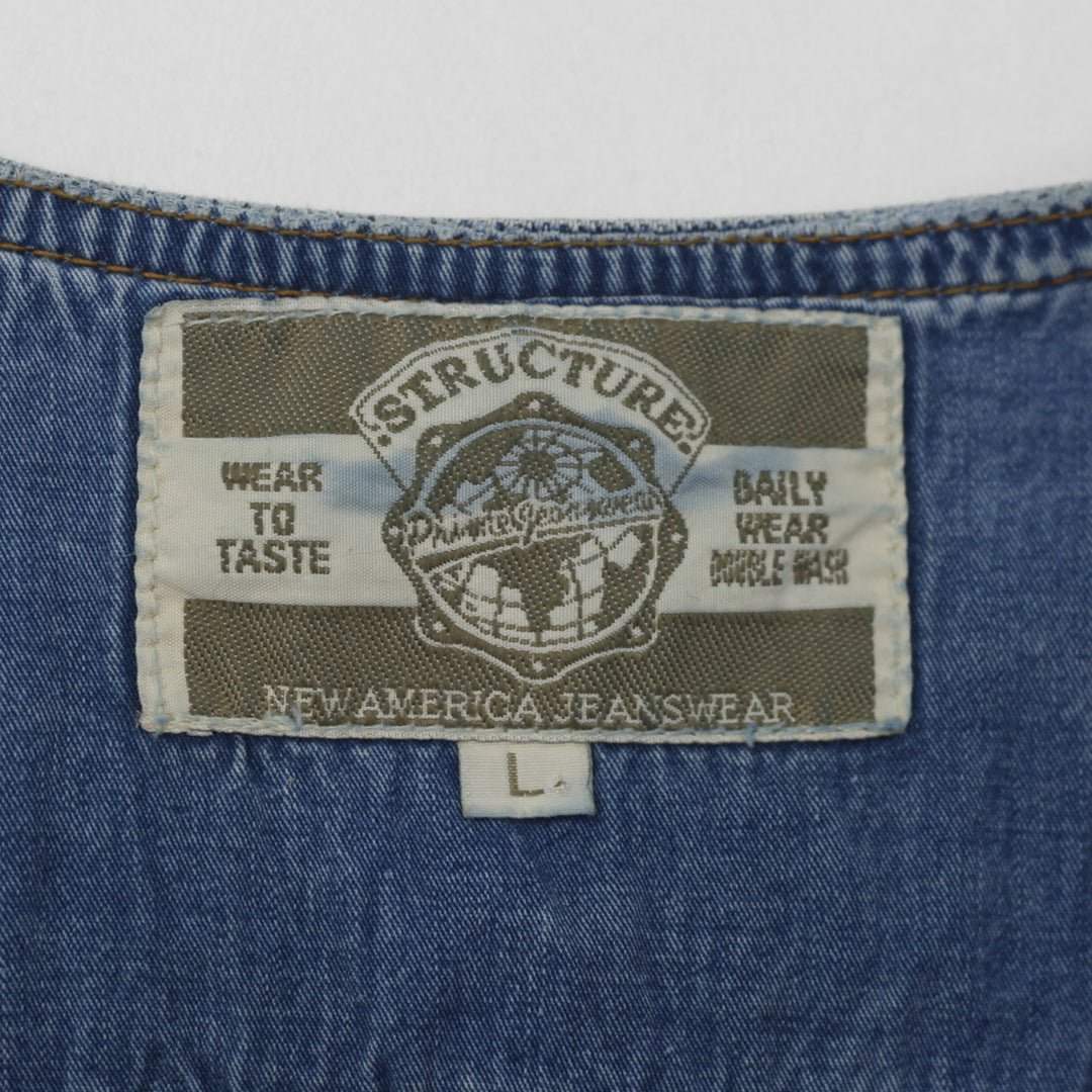 Vintage Structure New America Jeanswear Denim Vest - Fashion Rerun Vintage Migration_Jacket