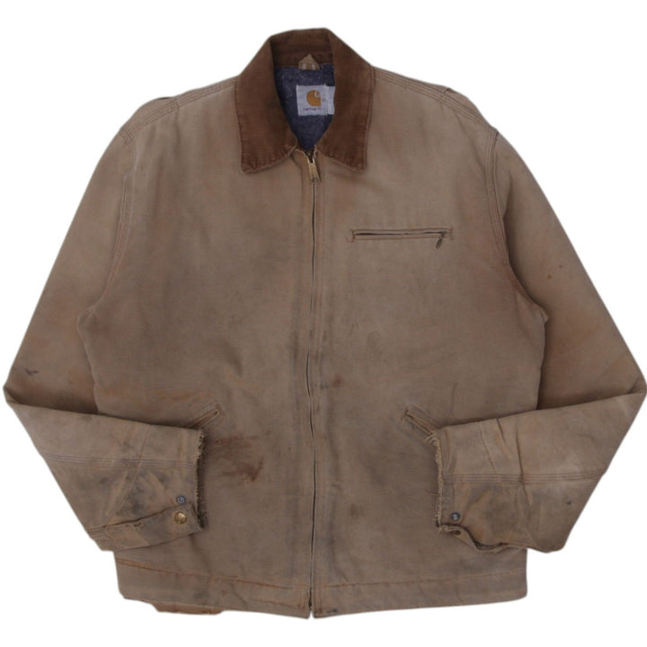 Vintage Carhartt Detroit Blanket Lined Canvas Stained Distressed Jacket | Migration_Jackets | Fashion Rerun