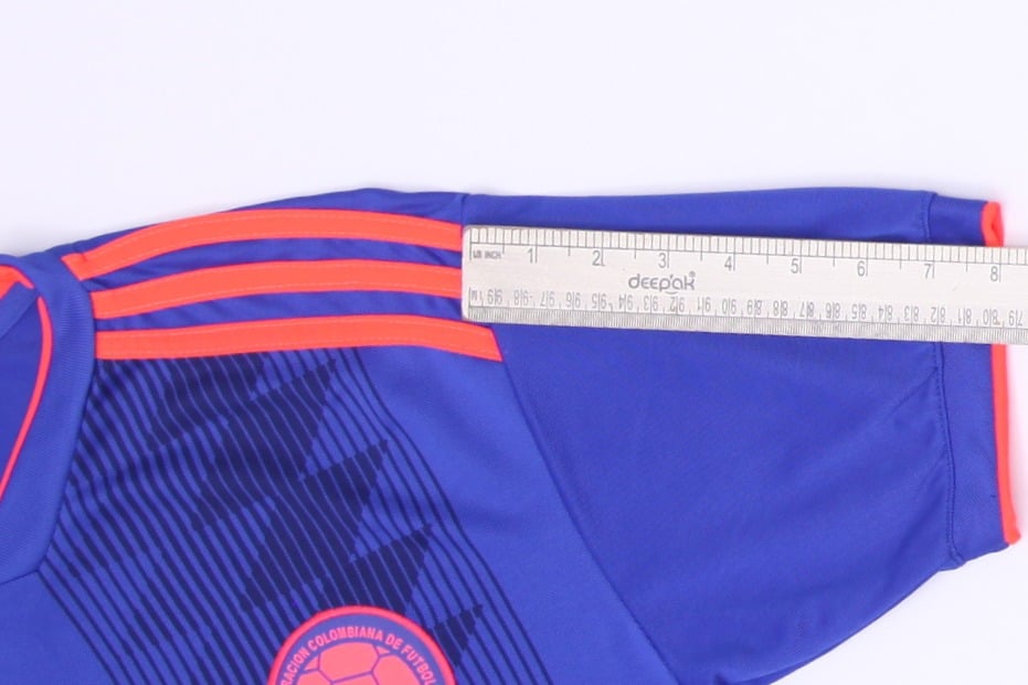 Mens Adidas Colombia 2018-19 Away Football Jersey Adidas Blue Orange Size L