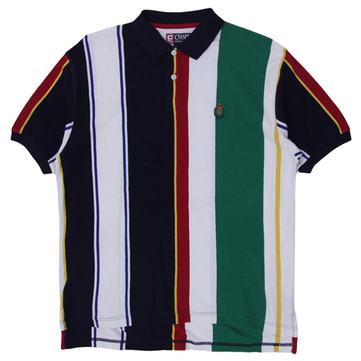 Vintage Chaps Ralph Lauren Stripe Polo T-Shirt Size M - Fashion Rerun Vintage Migration_T-Shirt