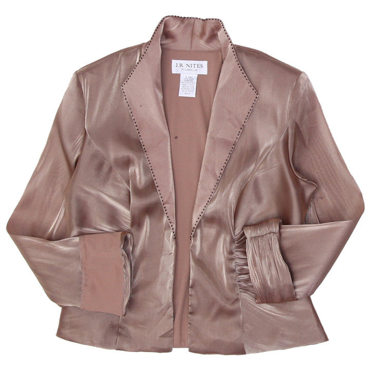 Y2K Ladies J.R. Nites By Carol In Open Long Sleeve Top