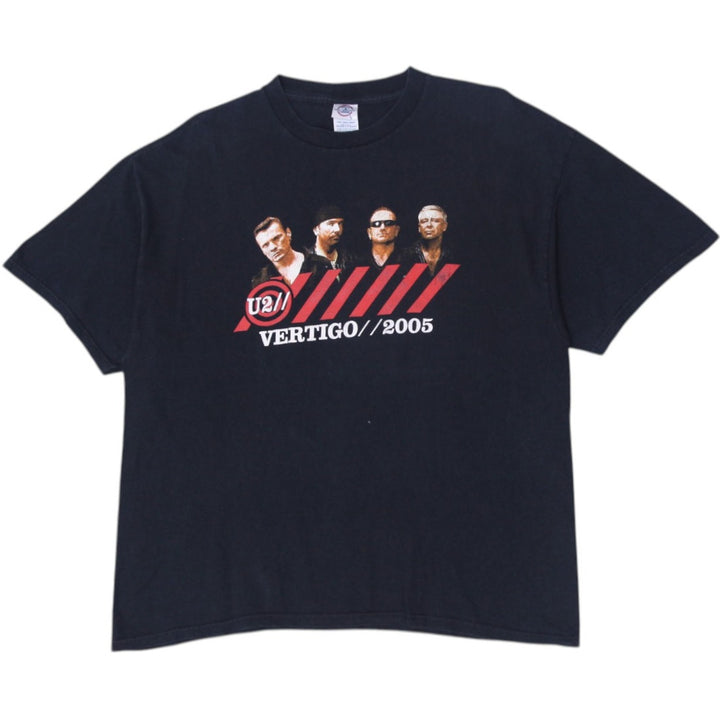 Vintage 2005 U2 Vertigo Tour Concert Tee T-Shirt XL Black | Migration_T-Shirts | Fashion Rerun