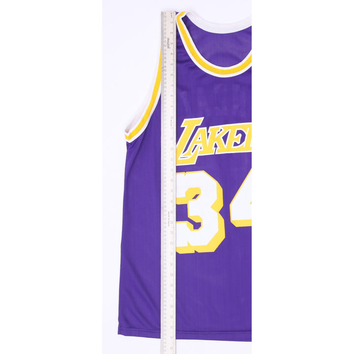 Vintage 1996 Champion Shaquille O'Neal Los Angeles Lakers Jersey Size 44 USA