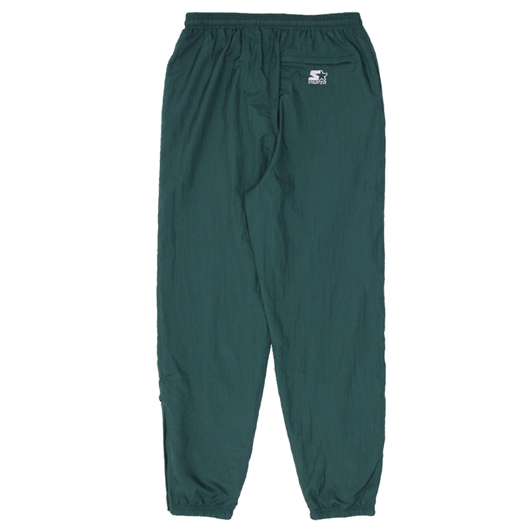 Mens Starter Green Nylon Track Pants