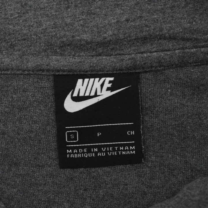 Mens Embroidered Nike Logo Gray Pullover Hoodie Size S