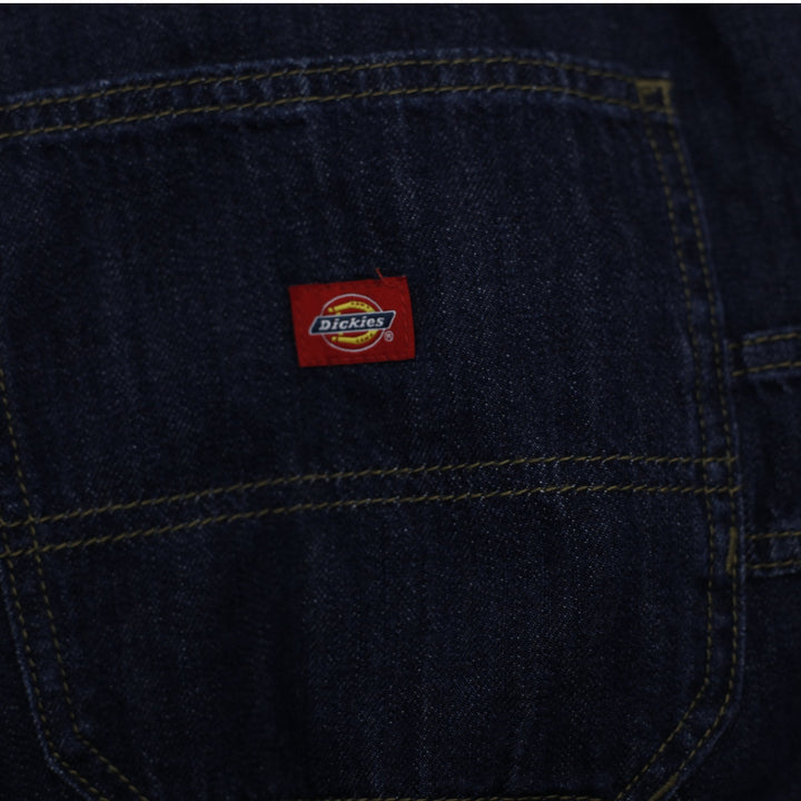 Mens Dickies Denim Bib Workwear Overalls Size XL