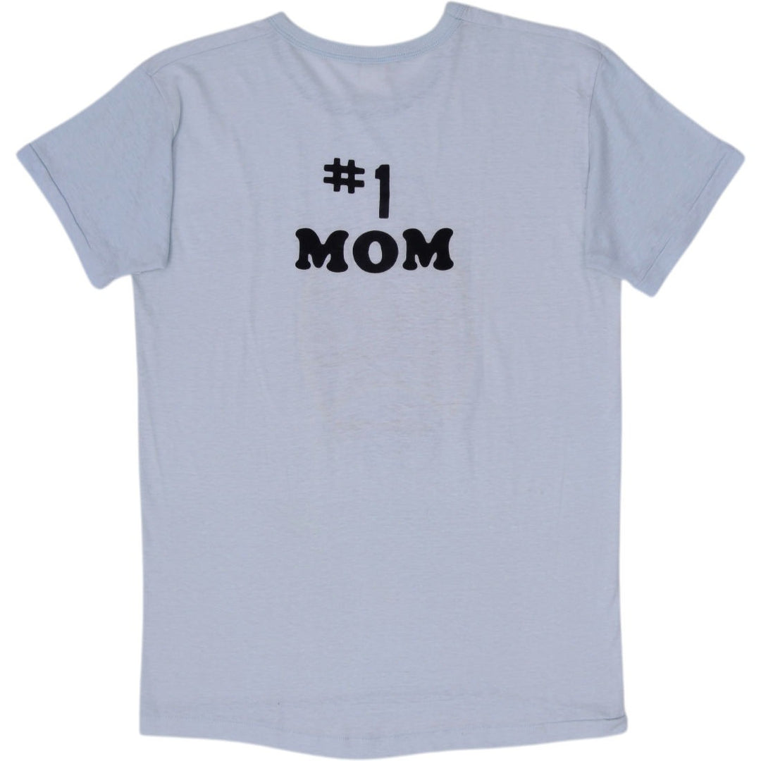 Vintage 1982 E.T. The Extra-Terrestrial T-Shirt Light Blue #1 Mom Back Graphic Made In USA Single Stitch M