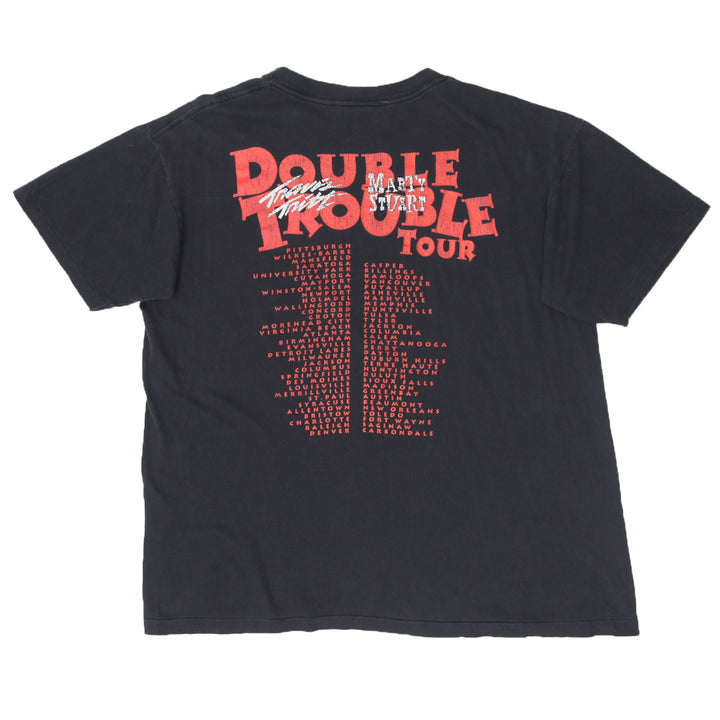 Vintage Double Trouble Tour T-Shirt S.Stitch Made In USA Black Winterland XL