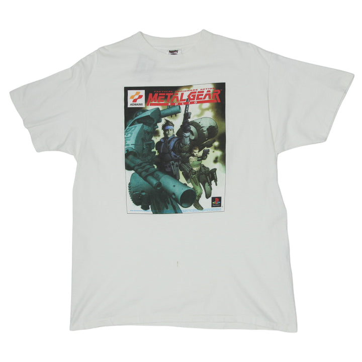 Vintage Metal Gear Solid Video Game T-Shirt Single Stitch PowerPro XL