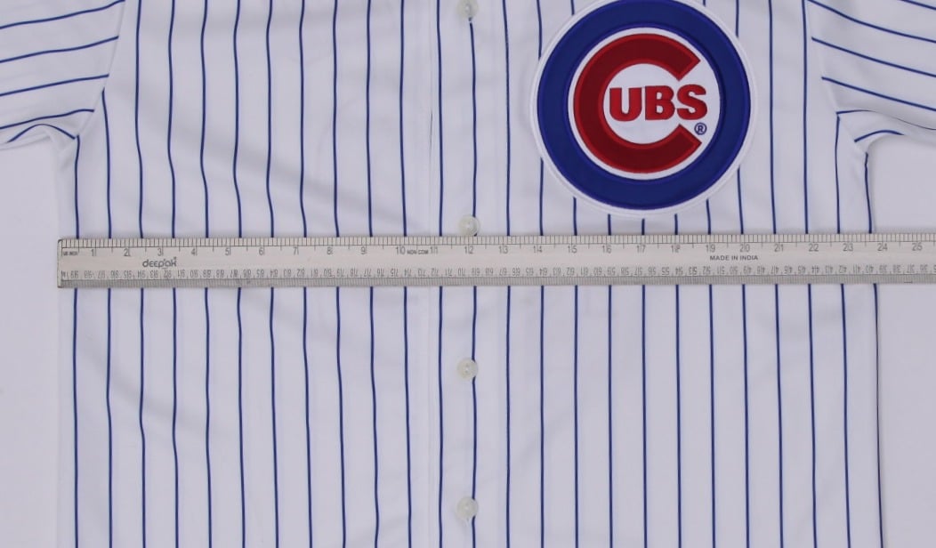 Vintage Majestic White Pinstripe Majestic Chicago Cubs MLB Baseball Jersey L | Migration_Jerseys - View 6 | Fashion Rerun