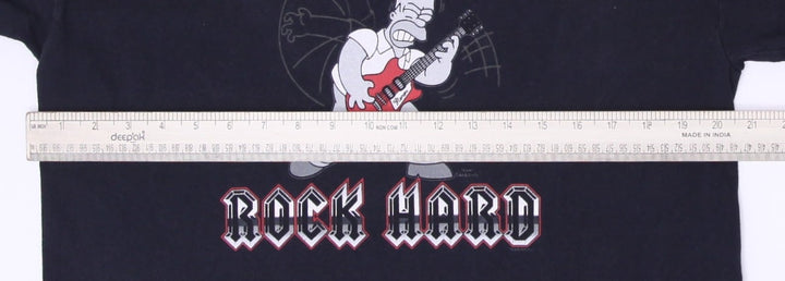 Vintage 2004 Homer Simpson Live Large Rock Hard Graphic T Shirt Size L | Migration_T-Shirts - View 6 | Fashion Rerun