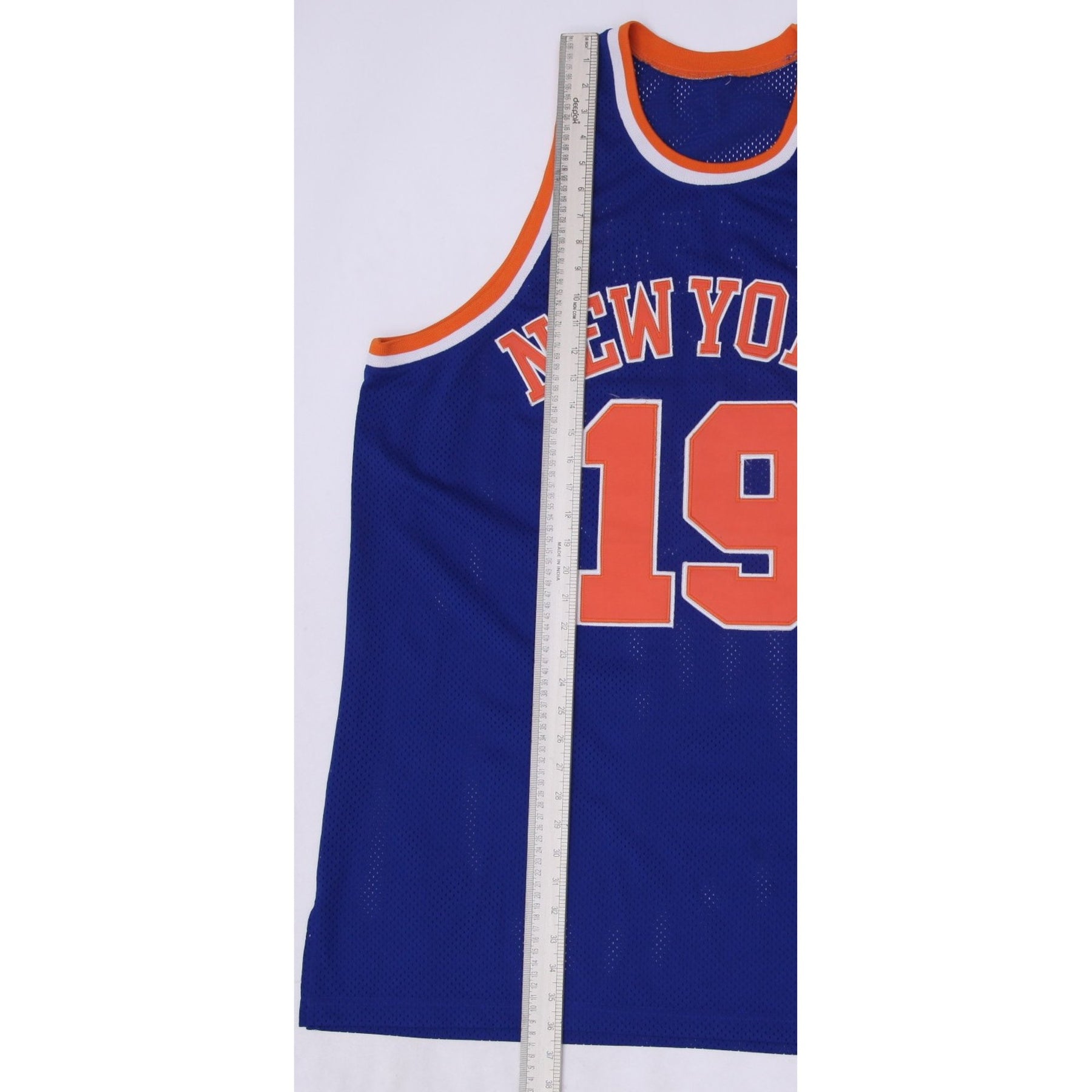 Shop Vintage 1972-73 Willis Reed New York Knicks #19 Blue NEW YORK REED 19 ユニフォーム1972-73ミッチェルアンドネス