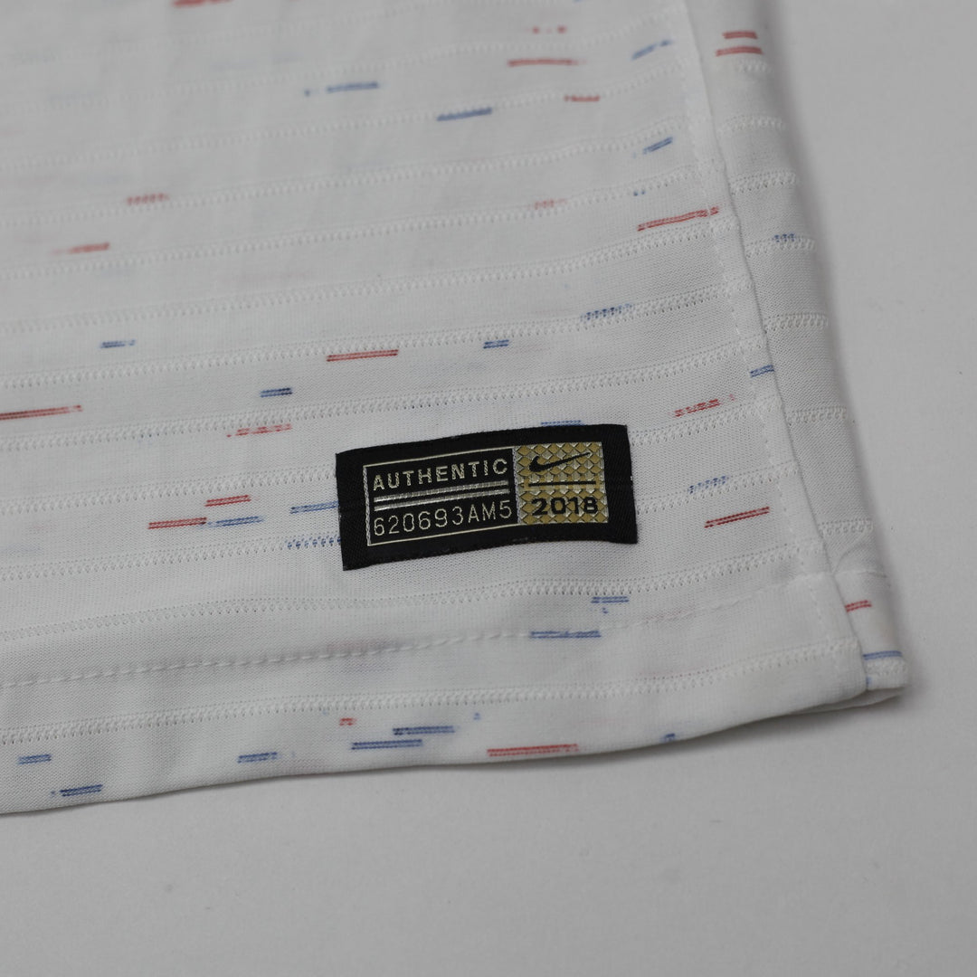 Mens Nike Soccer Jersey White 2018 Graphic FFF Team