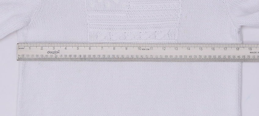 Vintage Ladies White Polo Ralph Lauren American Flag Embroidered Crewneck Sweate