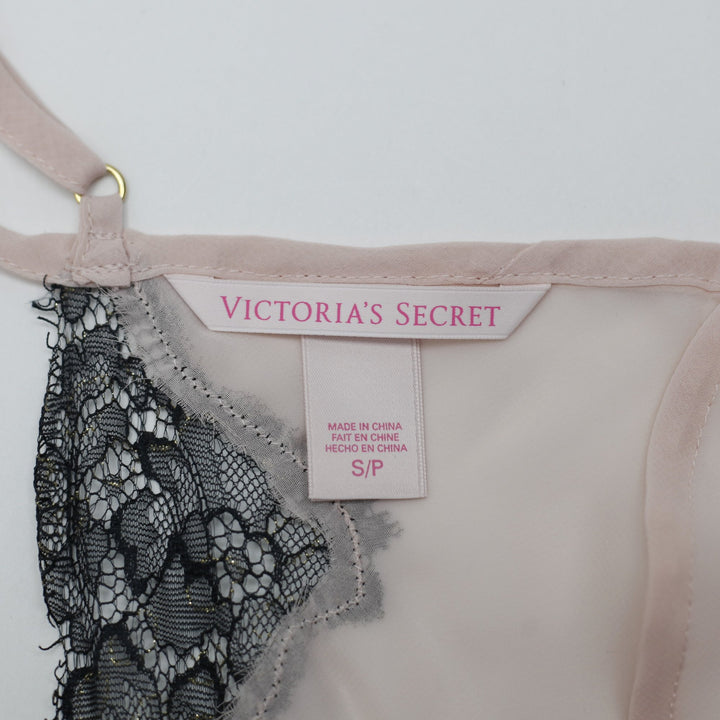 Y2K Ladies Victoria's Secret Chemise Pink Lace Dress Size S