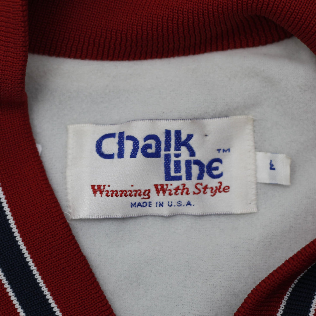 Vintage Chalk Line Boston Red Sox Varsity Jacket Navy Made In USA L | Migration_Jackets - Back View | Fashion Rerun