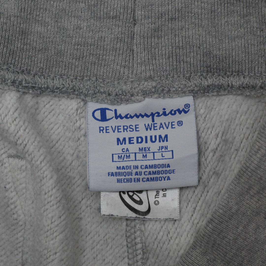 Mens Champion Reverse Weave Gray Graphic Jogger Sweatpants | Migration_Pants - Back View | Fashion Rerun