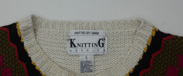 Vintage Knitting Needles Knitted by Hand Sweater Ladies - Fashion Rerun Vintage Migration_Sweaters