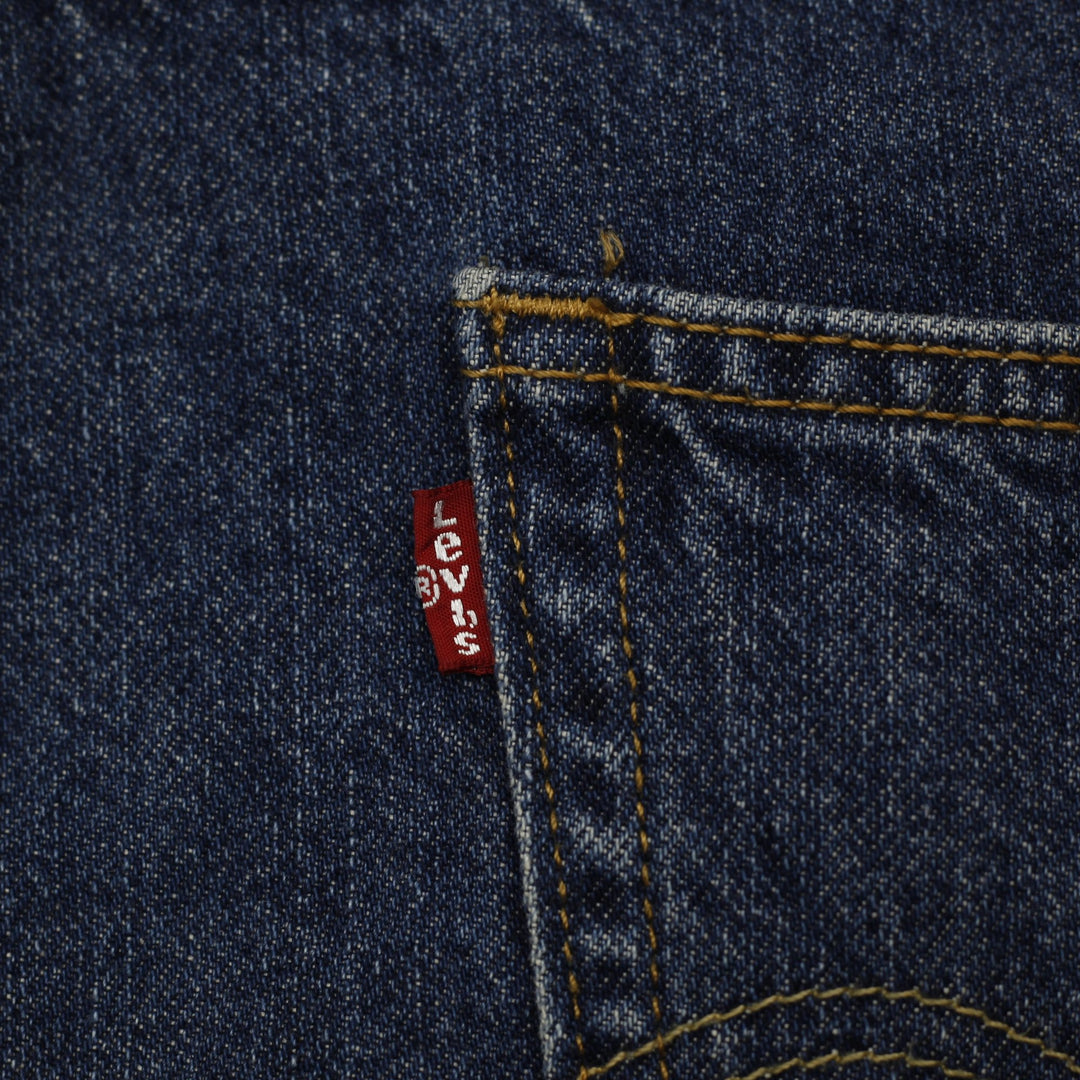 Mens Levi's 550 Relaxed Fit Denim Shorts Size W34 Medium Dark Wash Jorts