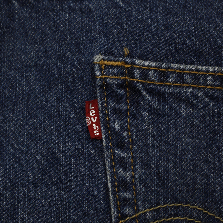 Mens Levi's 550 Relaxed Fit Denim Shorts Size W34 Medium Dark Wash Jorts