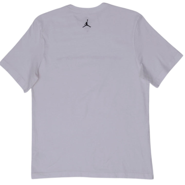 Mens Nike Jordan Sport Dri-FIT T-Shirt White Black Cyber Minimalist Tee Size M