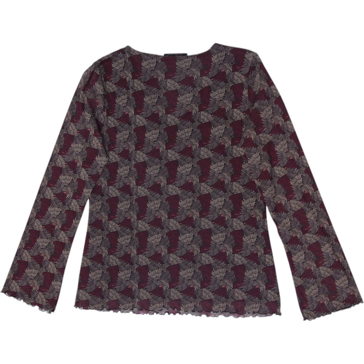 Y2K Ladies Axcess by Liz Claiborne Y2K Whimsigoth Mesh Babydoll Blouse Size L