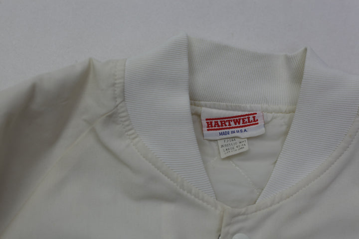 Vintage Hartwell Made In USA Cubs Sox Patch Button Jacket | Migration_Jacket - Back View | Fashion Rerun