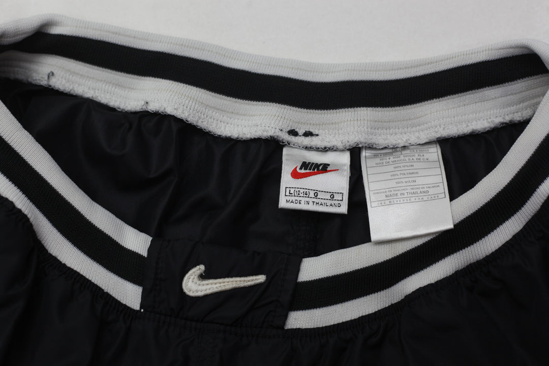 Vintage Ladies Embroidered Nike Logo Sport Nylon Shorts