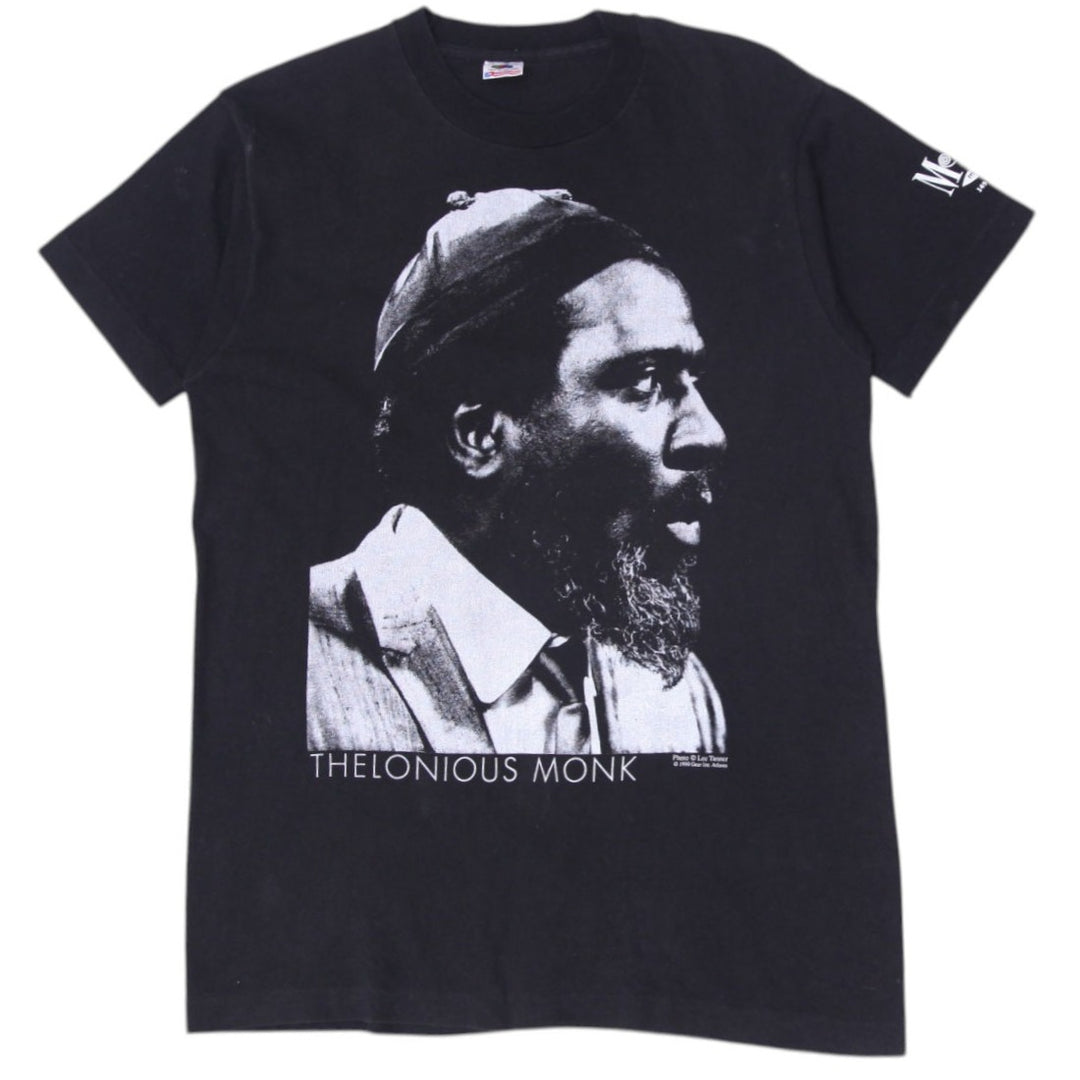 Vintage 1990s Thelonious Monk Fruit Of The Loom Made In USA T-Shirt L | Migration_T-Shirts | Fashion Rerun