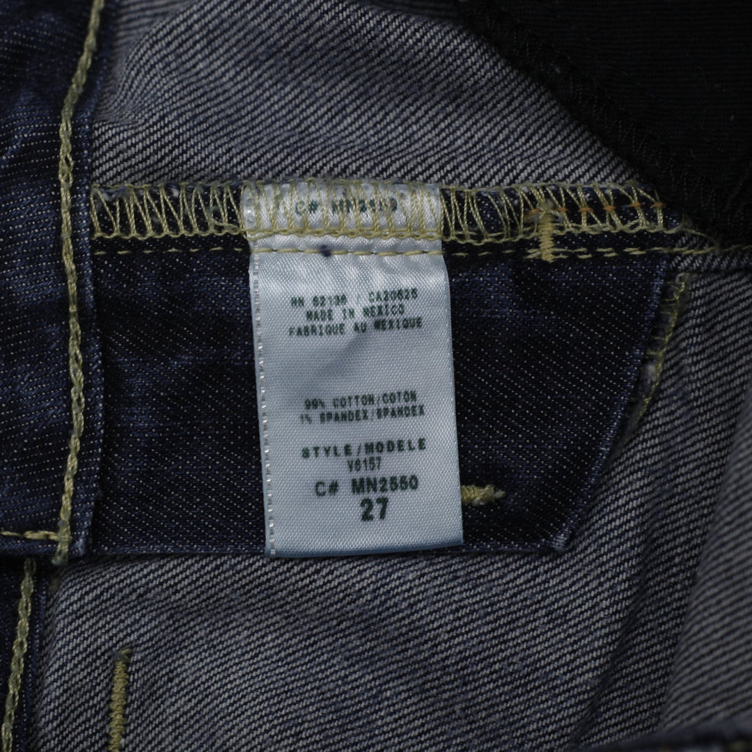 Y2K Ladies Guess Daredevil Bootcut Low Rise Denim Jeans Size 27