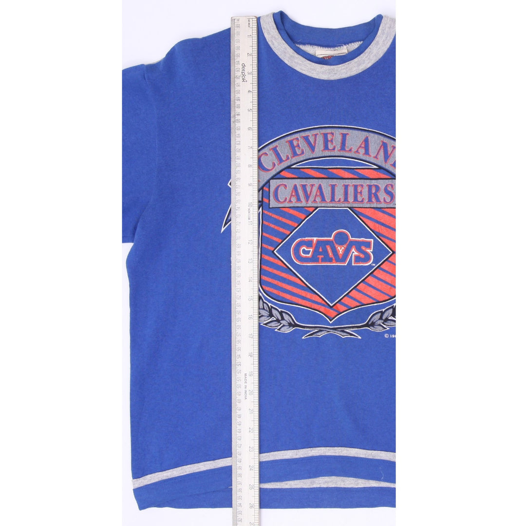 Vintage 1989 Nutmeg Mills Cleveland Cavaliers Crewneck Sweatshirt Royal Blue L