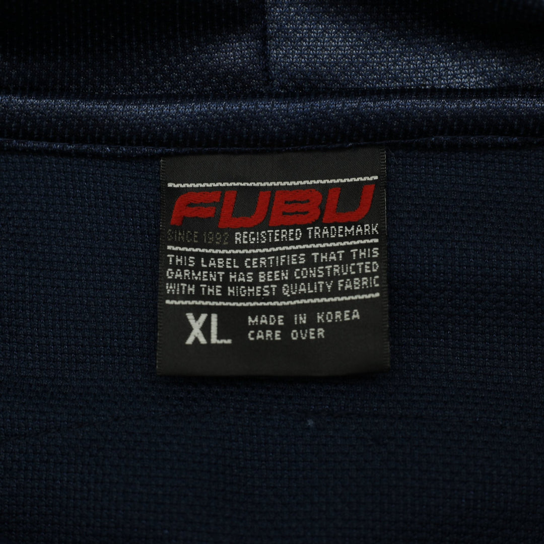Vintage 90s FUBU Athletics Uptown Mesh Jersey Hoodie Size XL