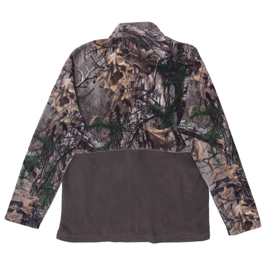 Mens Realtree Forest Camo Fleece Jacket