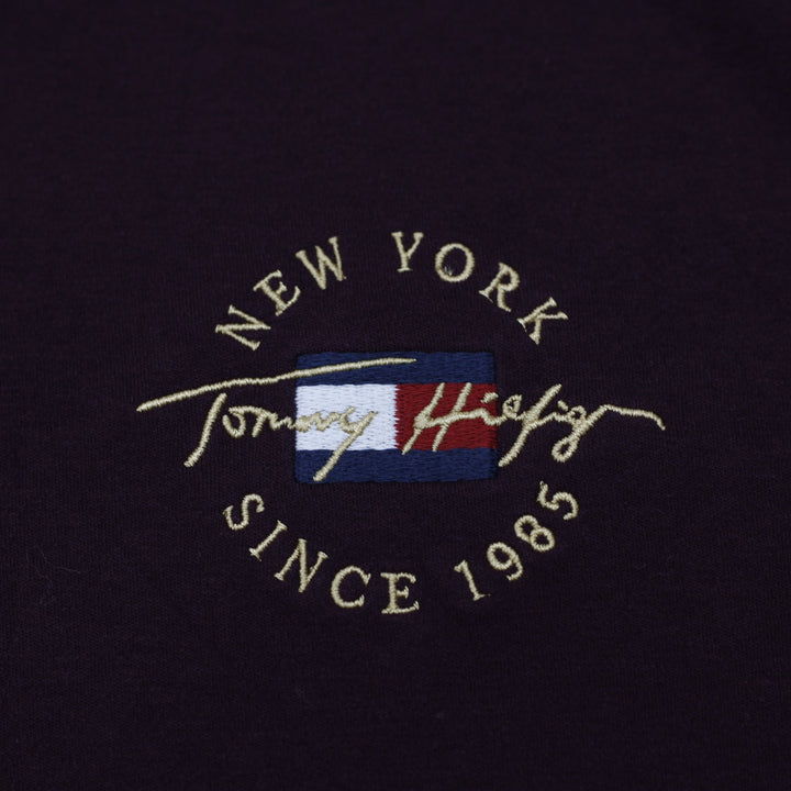 Mens Tommy Hilfiger Maroon Embroidered Logo Polo T-Shirt  Size S