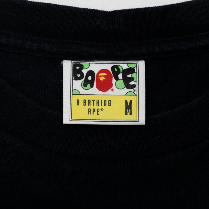 Mens A Bathing Ape Hand Drawn BAPE Logo Black T-Shirt  M | Migration_T-Shirts SW COLLECTION - Back View | Fashion Rerun