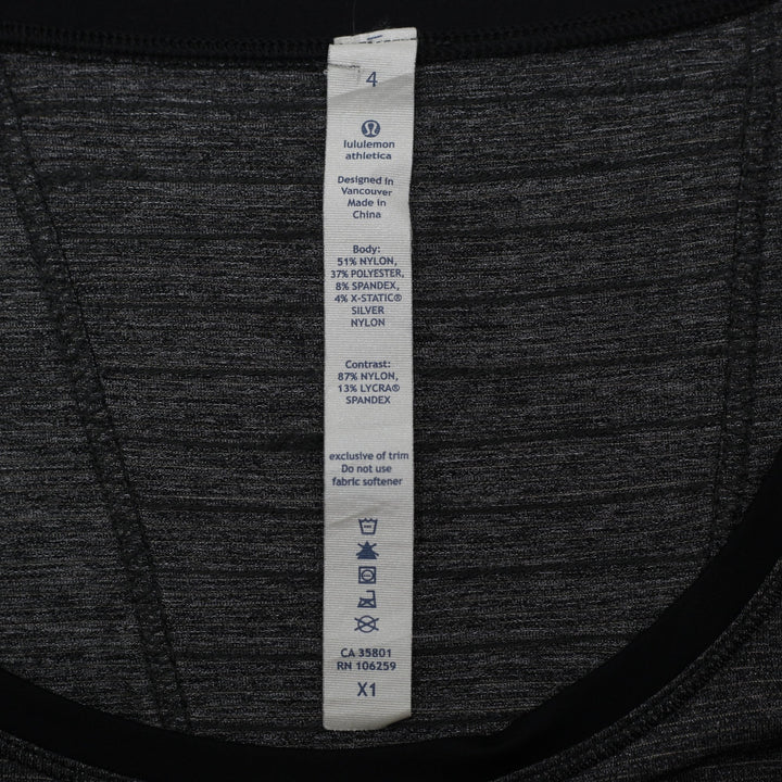 Ladies Lululemon Run Swiftly Short Sleeve Gathered Sleeve Running T-Shirt Size 4