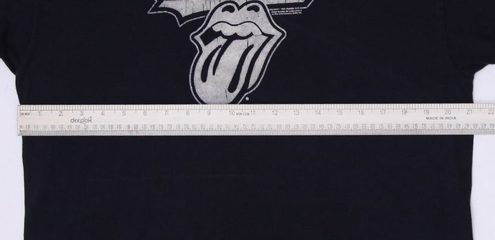 Vintage Mens Alstyle Rolling Stones T-Shirt Black Graphic Band Logo