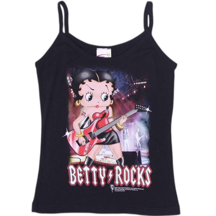 Y2K Ladies NJ Croce Betty Boop Graphic Tank Top Size M | Migration_Y2K Tops | Fashion Rerun