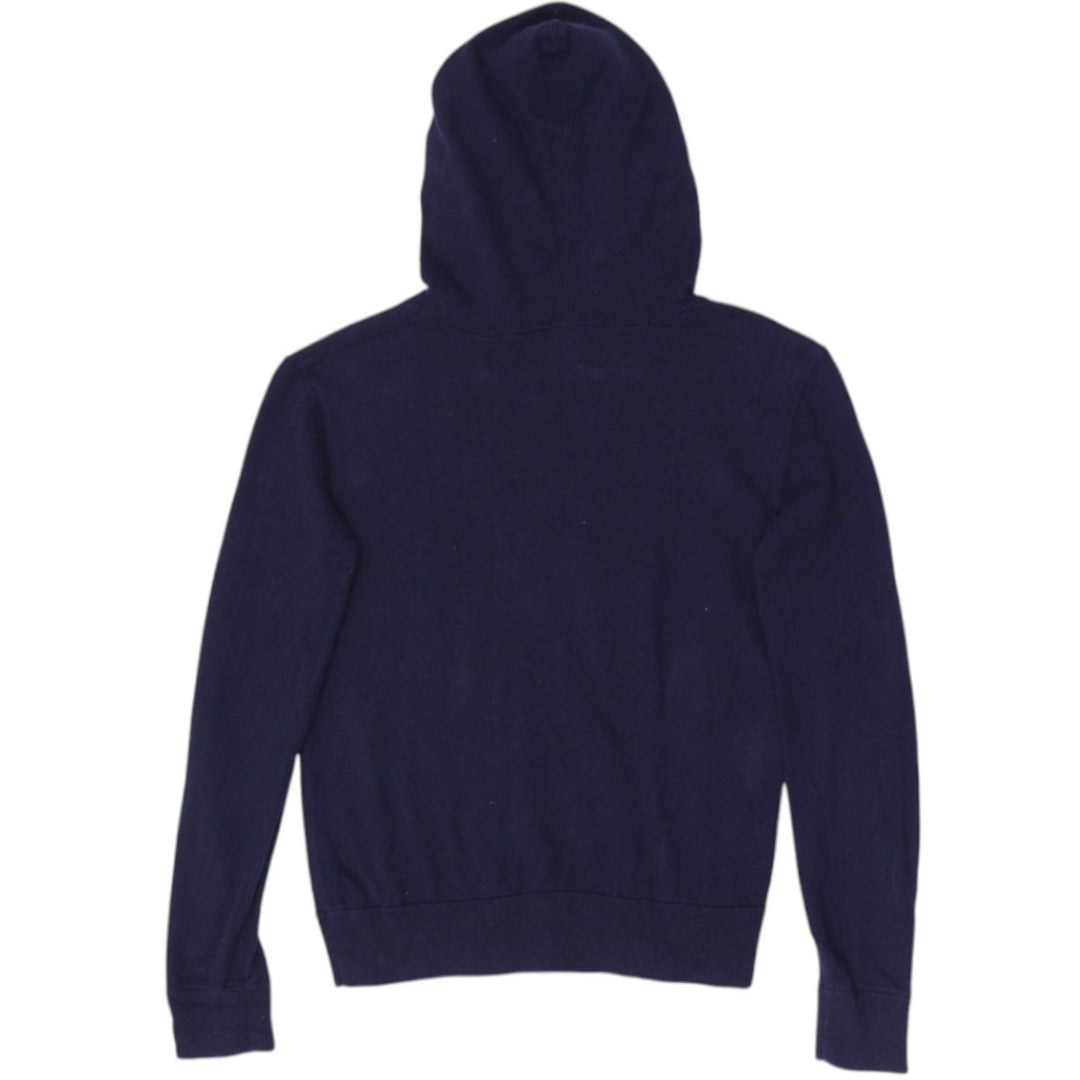 Vintage Youth Girls Polo Ralph Lauren Sequin Flag Cotton Navy Hoodie