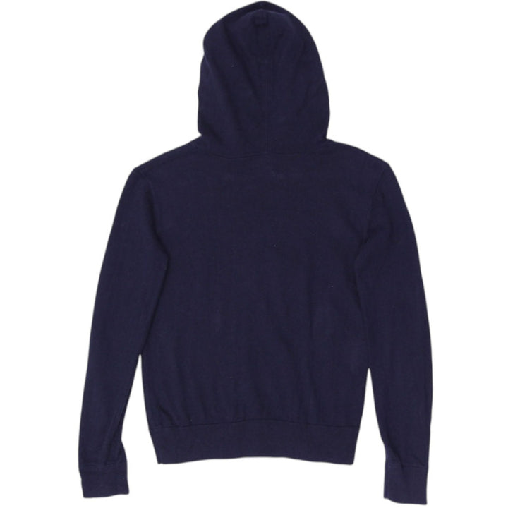 Vintage Youth Girls Polo Ralph Lauren Sequin Flag Cotton Navy Hoodie